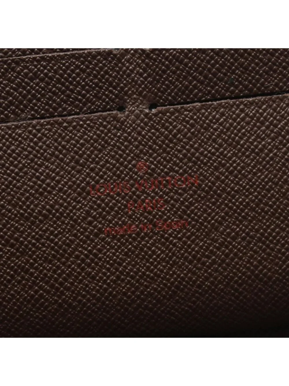 Louis Vuitton Round Wallet Zippy Organizer Damier Ebene Leather
